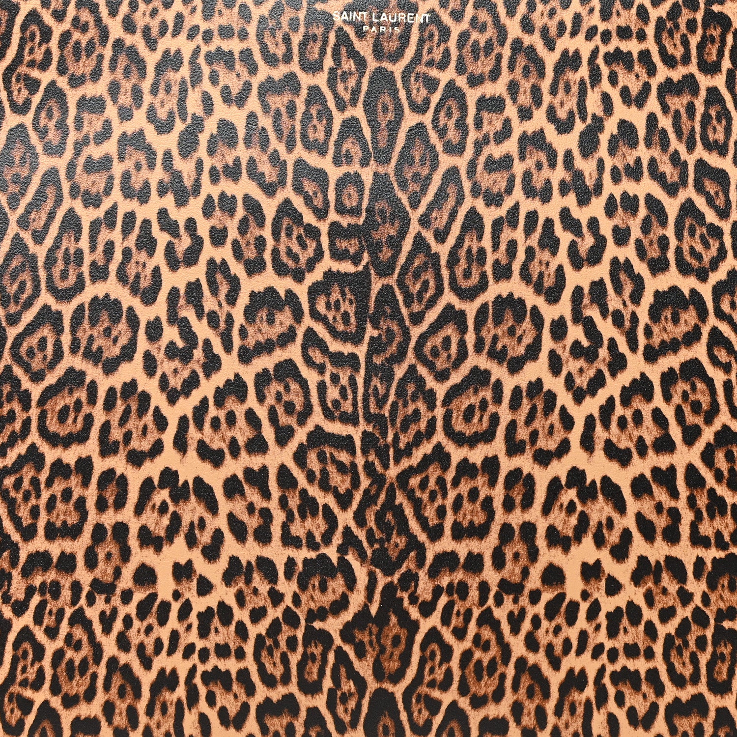 Saint Laurent Calfskin Leopard Printed Medium Zip Clutch 8 of 9