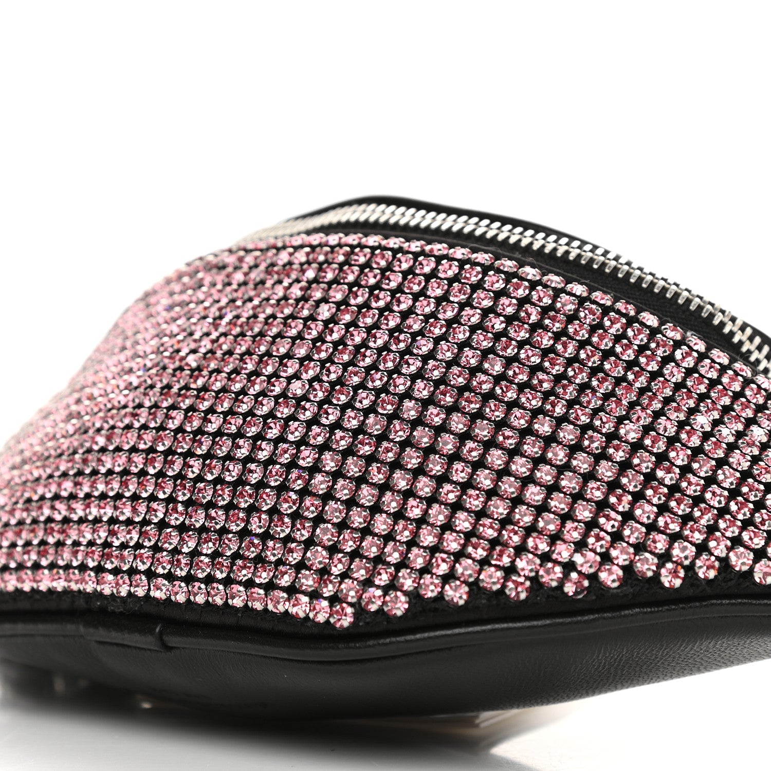 Alexander Wang Rhinestone Mesh Mini Attica Belt Bag Prism Pink 10 of 10