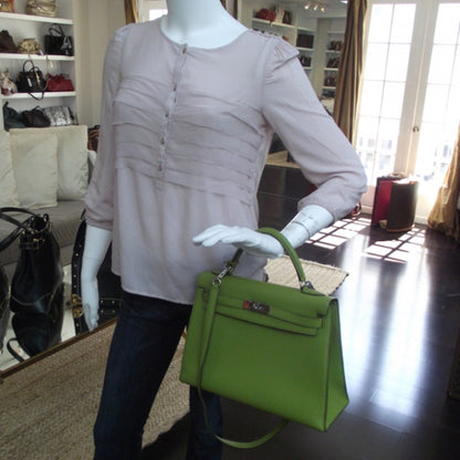 Hermes Togo Kelly 32 Vert Anis 2 of 13