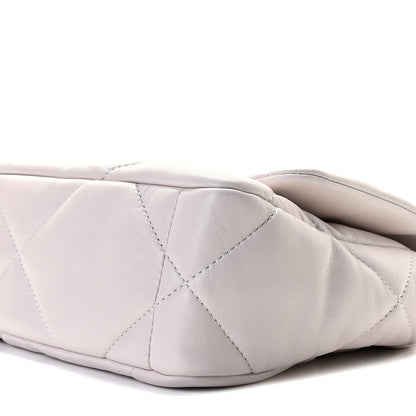 Chanel Lambskin Quilted Medium Chanel 19 Flap Light Purple 6 of 7