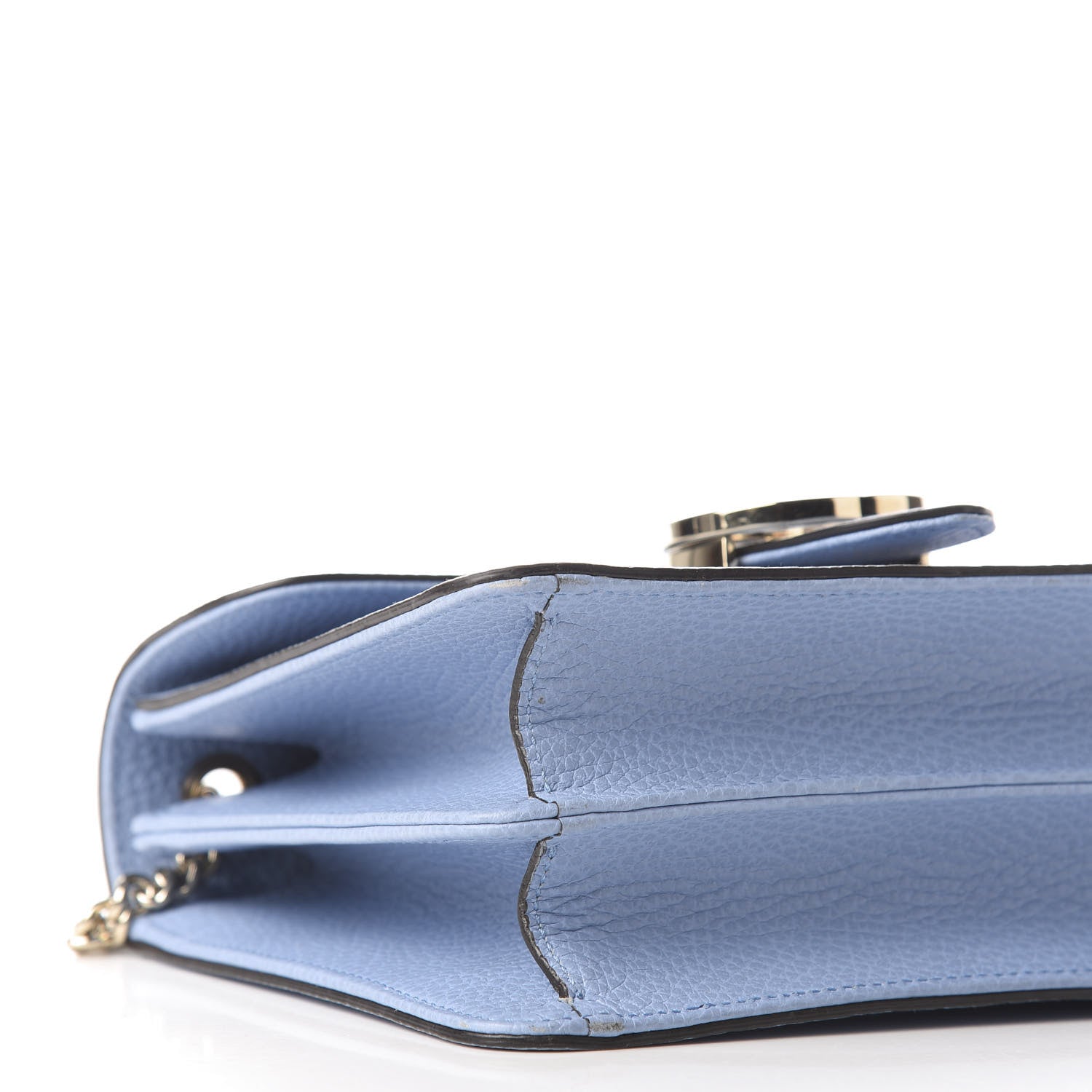 Gucci Dollar Calfskin Small Interlocking G Shoulder Bag Mineral Blue 7 of 9