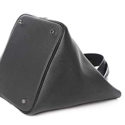 Hermes Taurillon Clemence Picotin Lock 22 MM Black 8 of 9