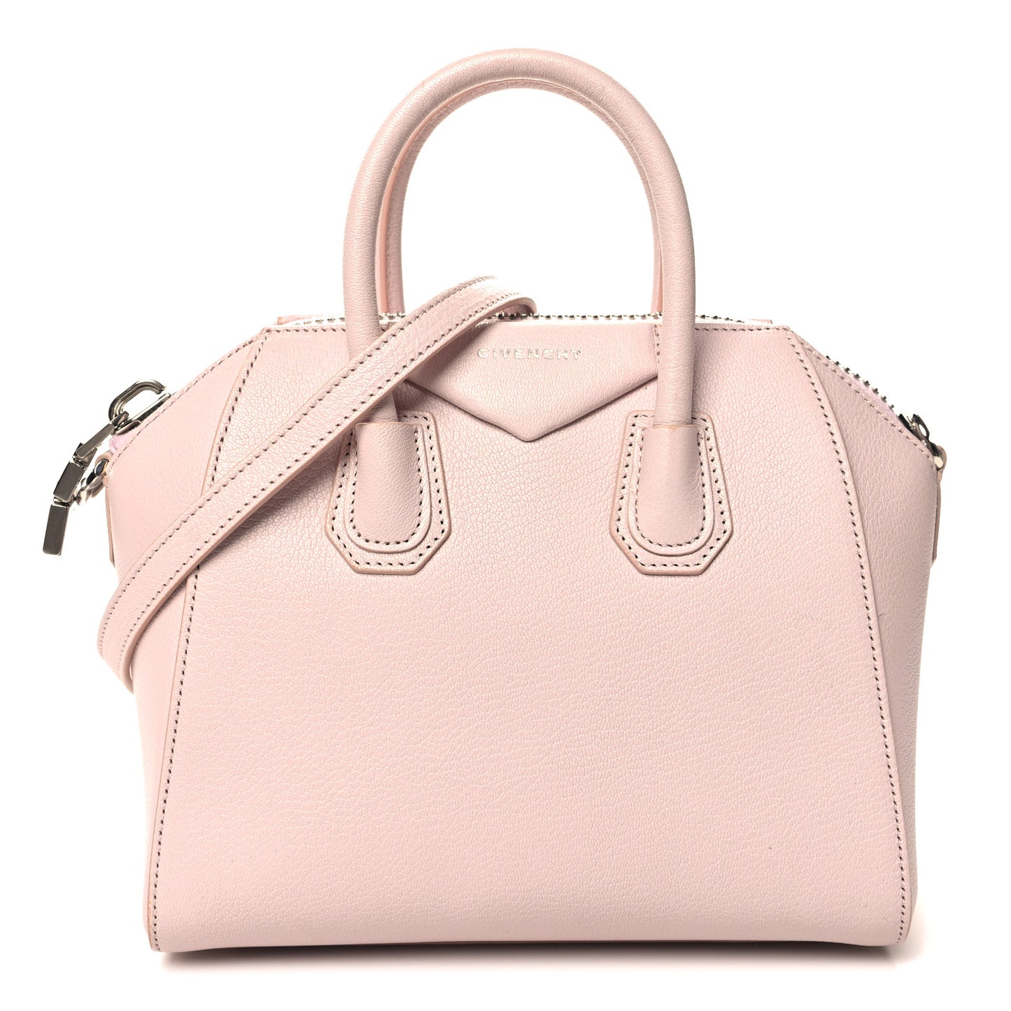 Sugar Goatskin Mini Antigona Light Pink