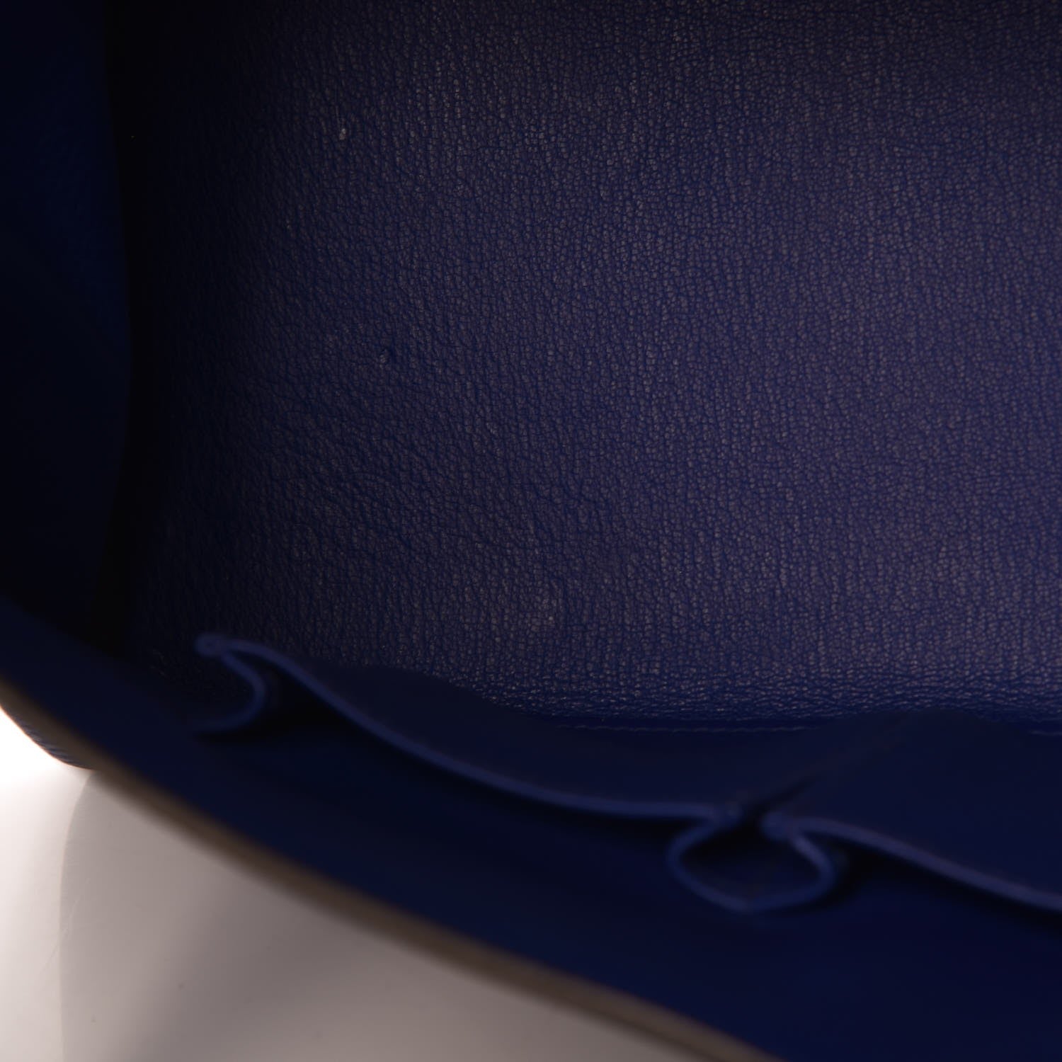 Hermes Taurillon Clemence Shoulder Kelly 40 Bleu Electrique 9 of 17