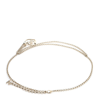 Chanel Metal Chain CC Heart Coco In Love Belt 85 34 Gold 2 of 4