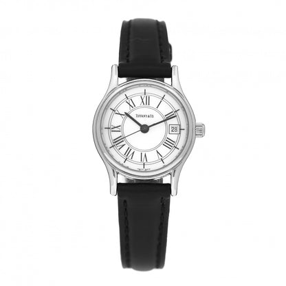Tiffany Stainless Steel Calfskin 24mm Atlas Quartz Watch 1 of 4