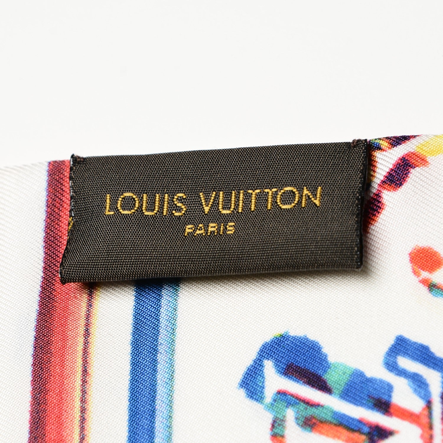 Louis Vuitton Silk Monogram Rainbow Bandeau White 4 of 4
