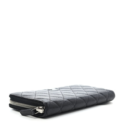 Chanel Caviar Quilted Large Gusset Zip Around Wallet Black 3 of 3