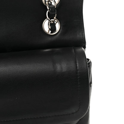 Chanel Lambskin Chevron Quilted Small Double Flap Black 11 of 13