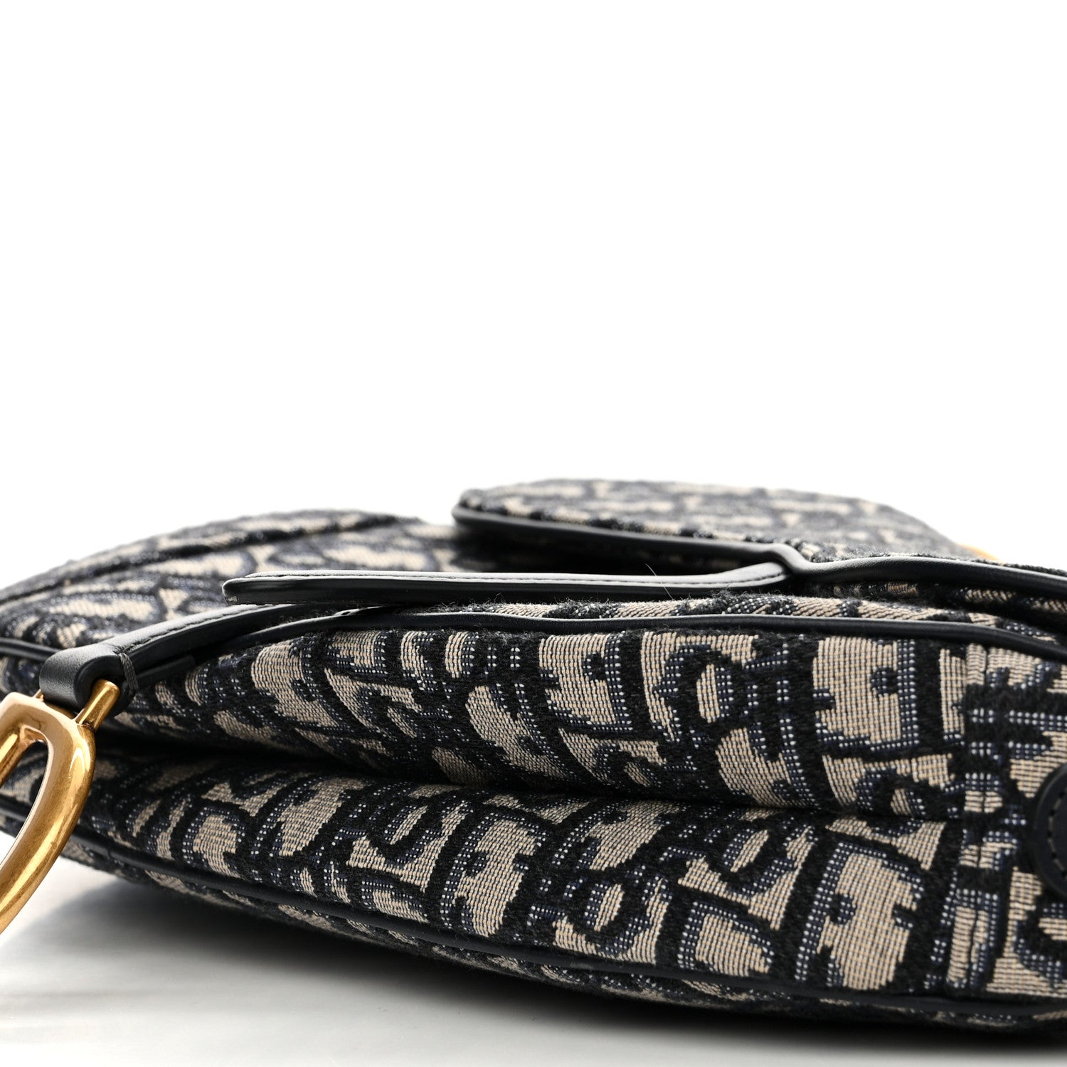 Christian Dior Oblique Saddle Bag Blue 10 of 12