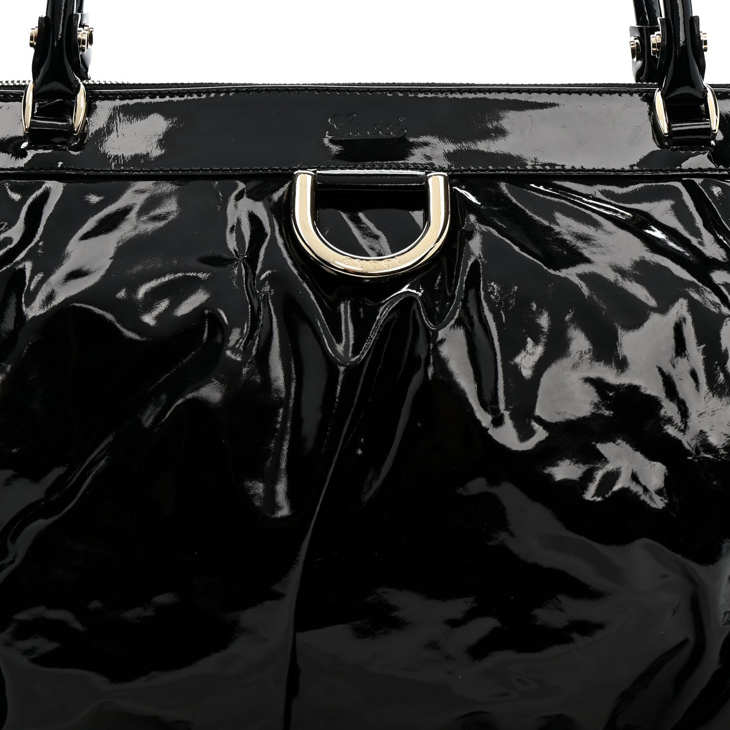 Patent D Gold Tote Black