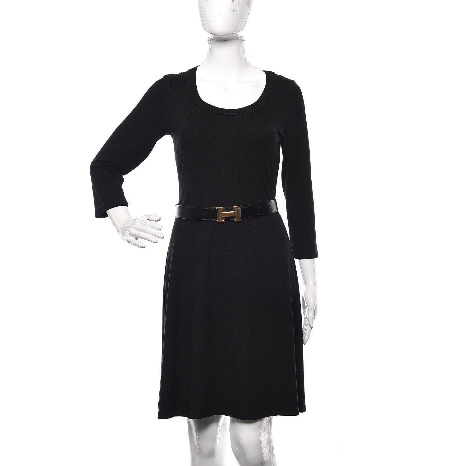 Hermes Box Togo 32mm H Belt 90 Black Etain 2 of 6