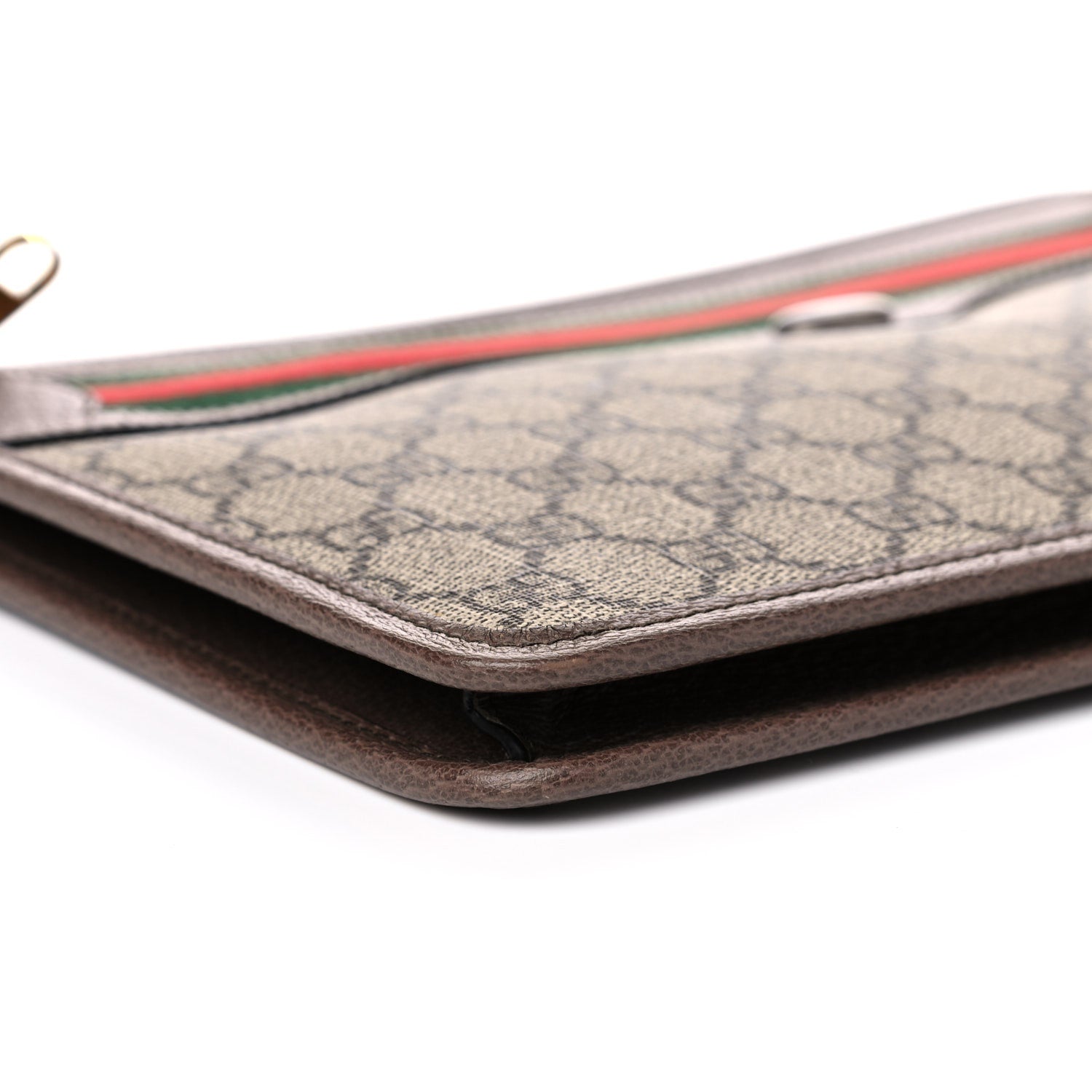 Gucci GG Supreme Monogram Web Small Ophidia Documents Holder Beige New Acero 9 of 10