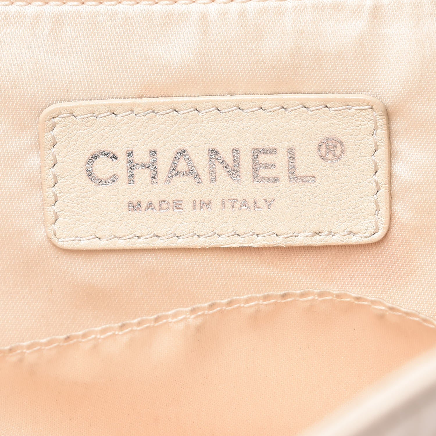 Chanel Lambskin Quilted East West Tote Beige 6 of 20