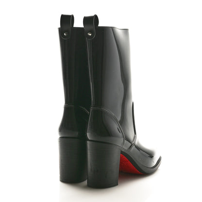 Christian Louboutin Recycled PVC Calfskin Loubirain 70 Boots 38 Black 4 of 7