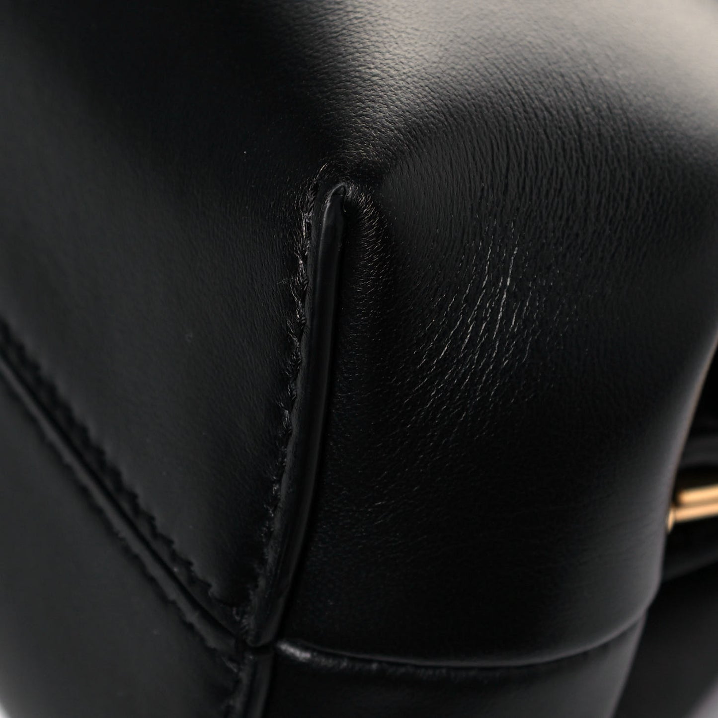 Shiny Nappa Small Fendi First Black