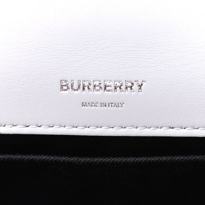 Burberry Lambskin Quilted Small Lola Bag White Grey Yellow 5 of 6