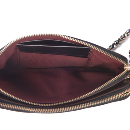 Chanel Lambskin Quilted Small Clutch With Chain Black 5 of 14