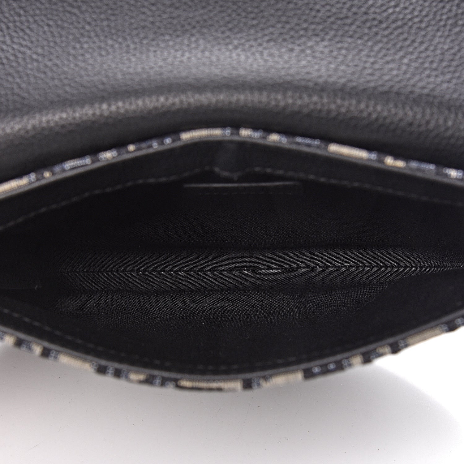 Christian Dior Oblique Saddle Messenger Pouch Beige Black 5 of 10