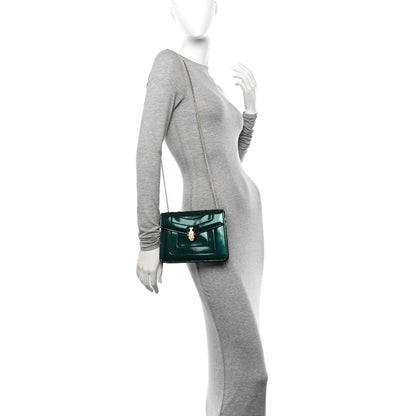 Bulgari Patent Serpenti Forever Crossbody Emerald 3 of 11