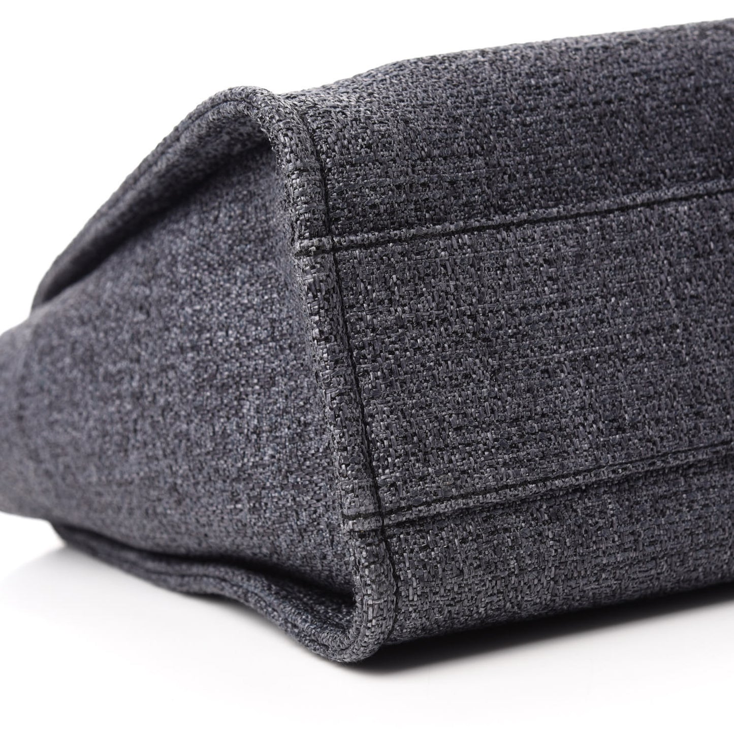 Lurex Boucle Small Deauville Tote Black
