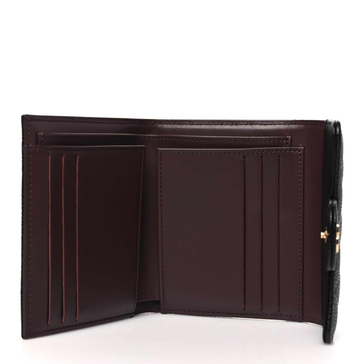 Chanel Caviar Quilted Compact Flap Wallet Black 5 of 9