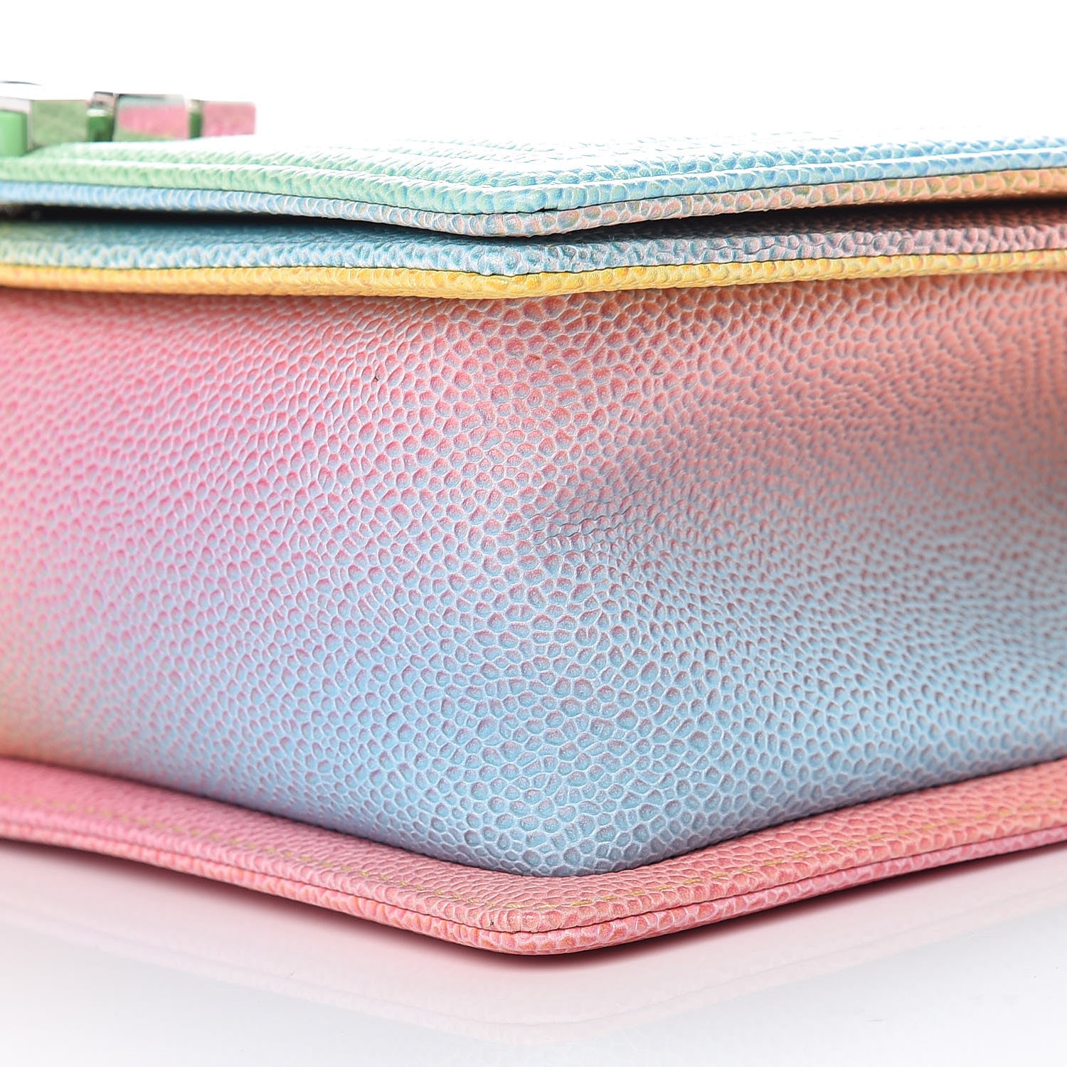 Chanel Caviar Quilted Medium Cuba Rainbow Boy Flap Multicolor 9 of 10