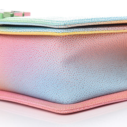 Chanel Caviar Quilted Medium Cuba Rainbow Boy Flap Multicolor 9 of 10