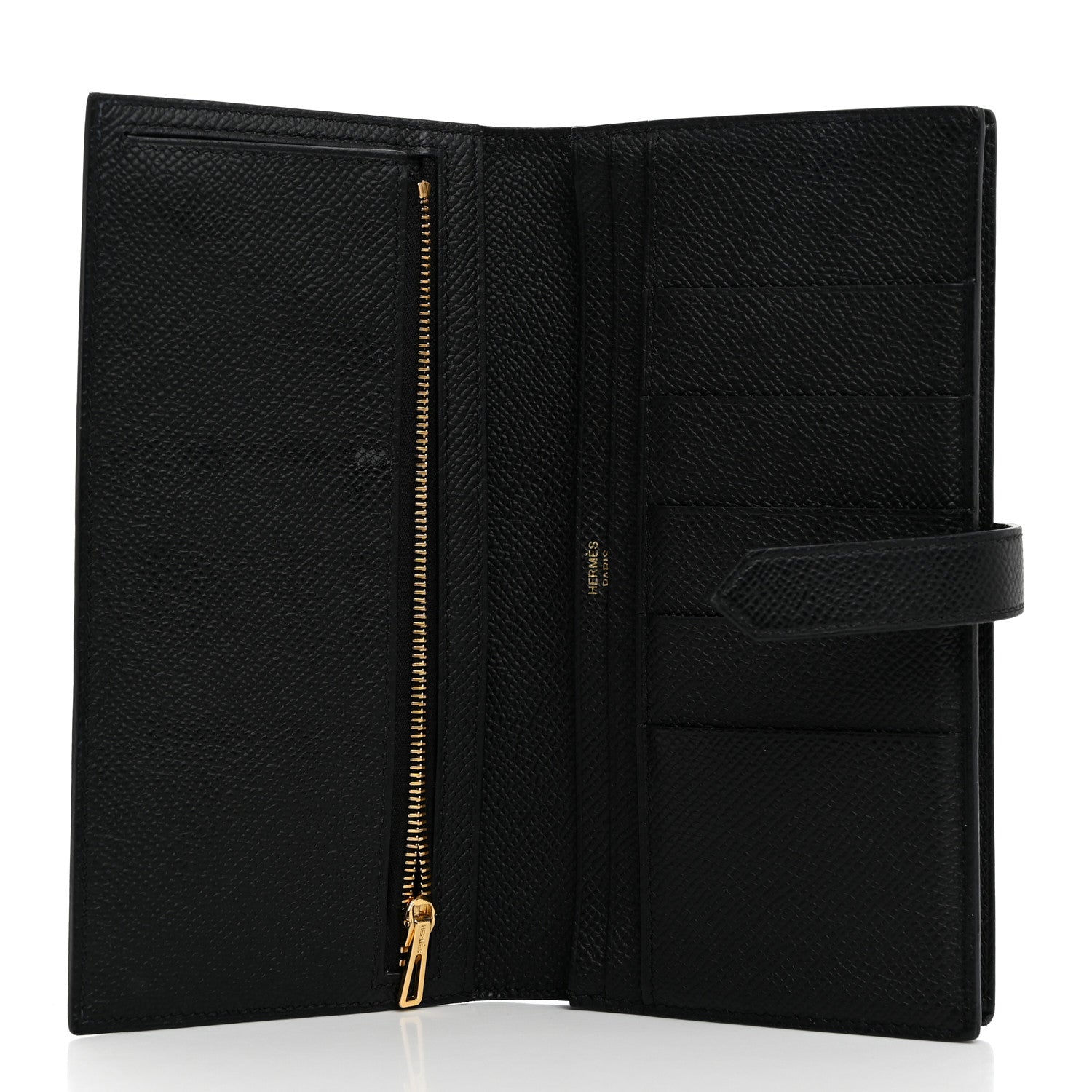 Hermes Epsom Bearn Gusset Wallet Black 5 of 9