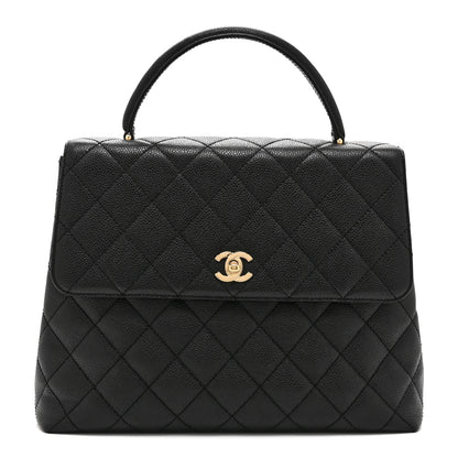 Chanel Caviar Quilted Jumbo Kelly Flap Black 1 of 11