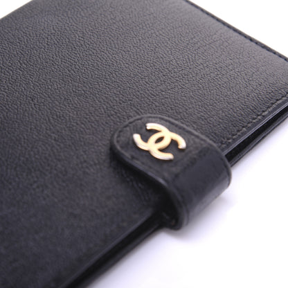 Chanel Goatskin Small Ring Agenda Planner Black 7 of 10