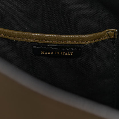Burberry Grainy Calfskin House Check Small Canterbury Olive Melange 9 of 11