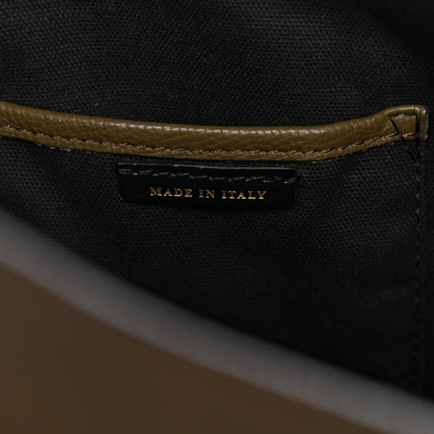 Grainy Calfskin House Check Small Canterbury Olive Melange