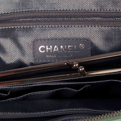 Chanel Lambskin Vertical Quilted Mademoiselle Camera Case Green 11 of 13