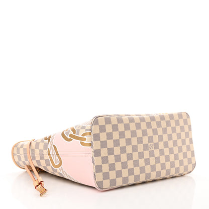 Louis Vuitton Damier Azur Nautical Neverfull MM 4 of 9