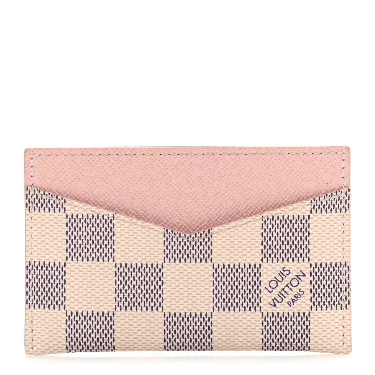 Damier Azur Daily Card Holder Rose Ballerine