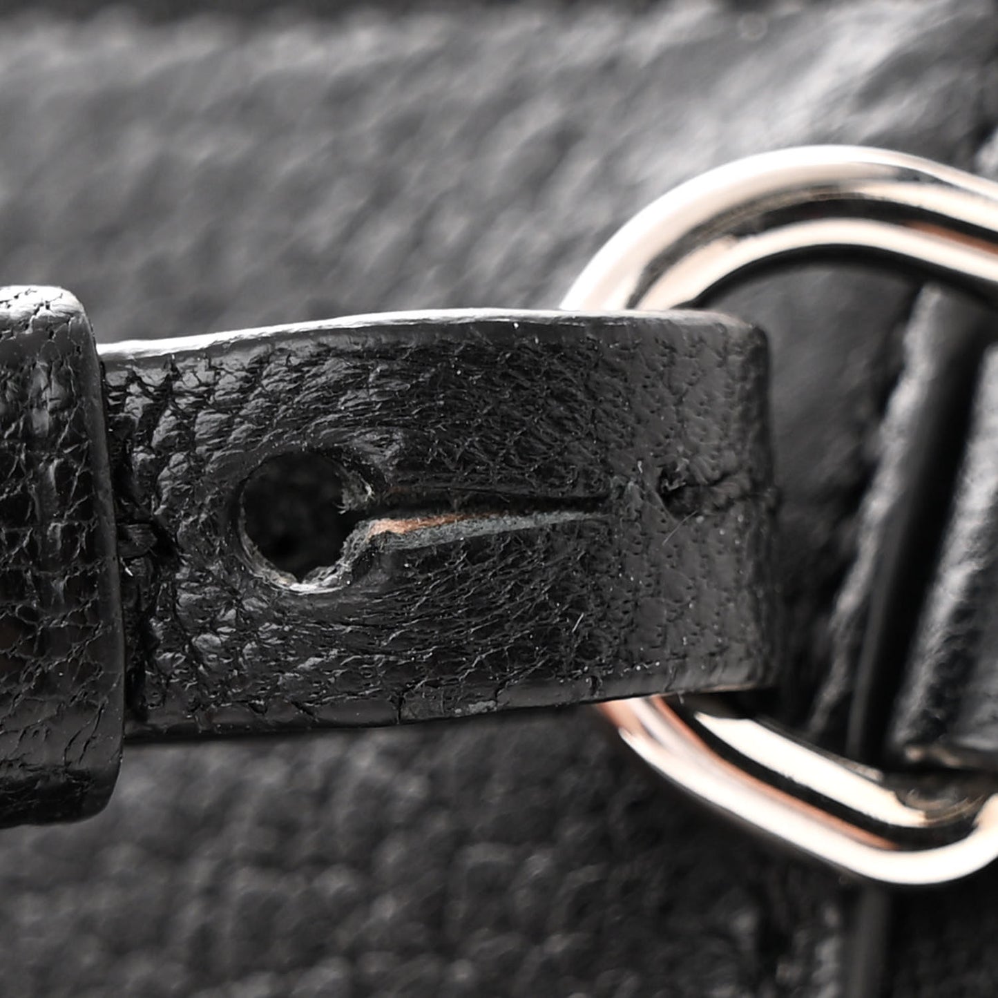 Sugar Goatskin Antigona Pouch With Strap Black