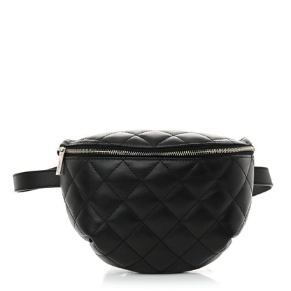 Chanel Calfskin Quilted Waist Belt Bag Black 1 of 11