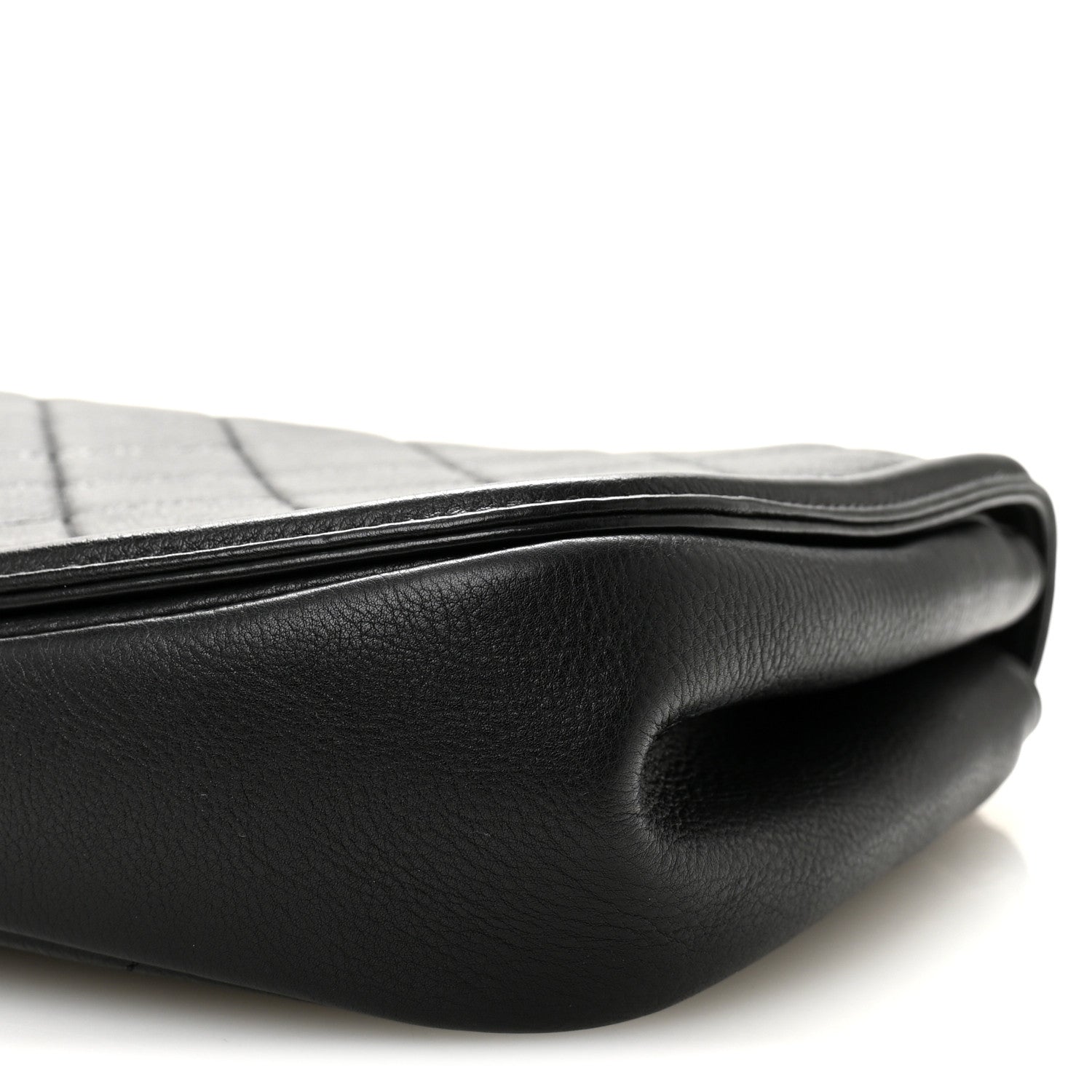 Chanel Calfskin Quilted Small Underline Flap Black 10 of 11