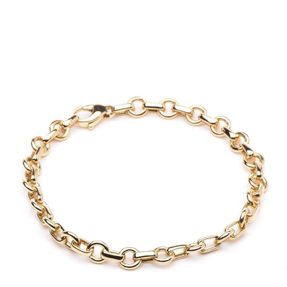 Tiffany 18K Yellow Gold Circle Link Chain Bracelet 1 of 6