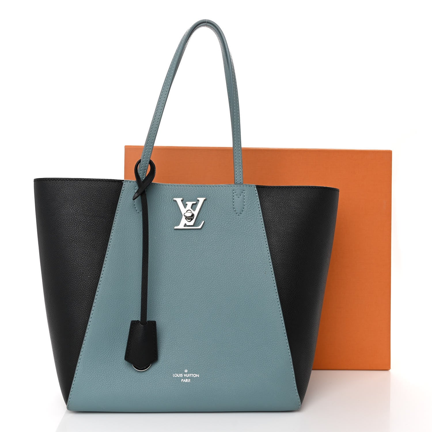 Louis Vuitton Calfskin Lockme Cabas Sky Black 11 of 11