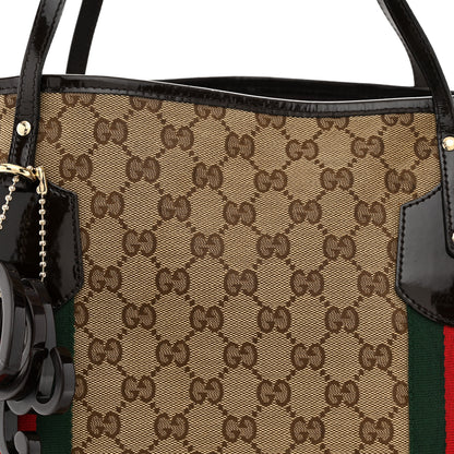 Gucci Monogram Web Large Jolie Tote Brown 8 of 12