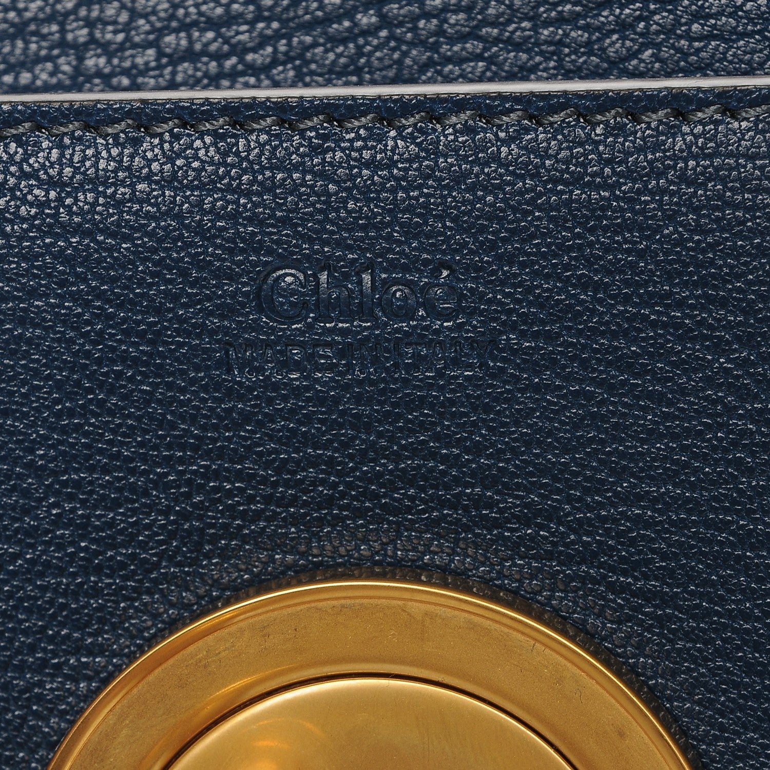 Chloe Goatskin Medium Mily Shoulder Bag Denim Blue 6 of 6