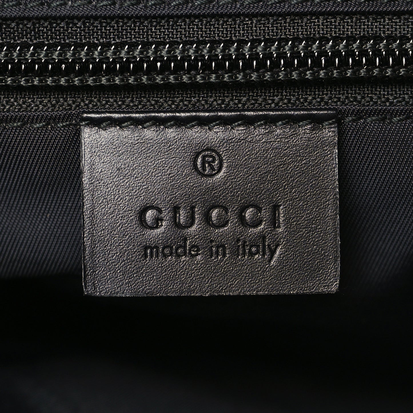 GG Supreme Monogram Web Messenger Bag Black