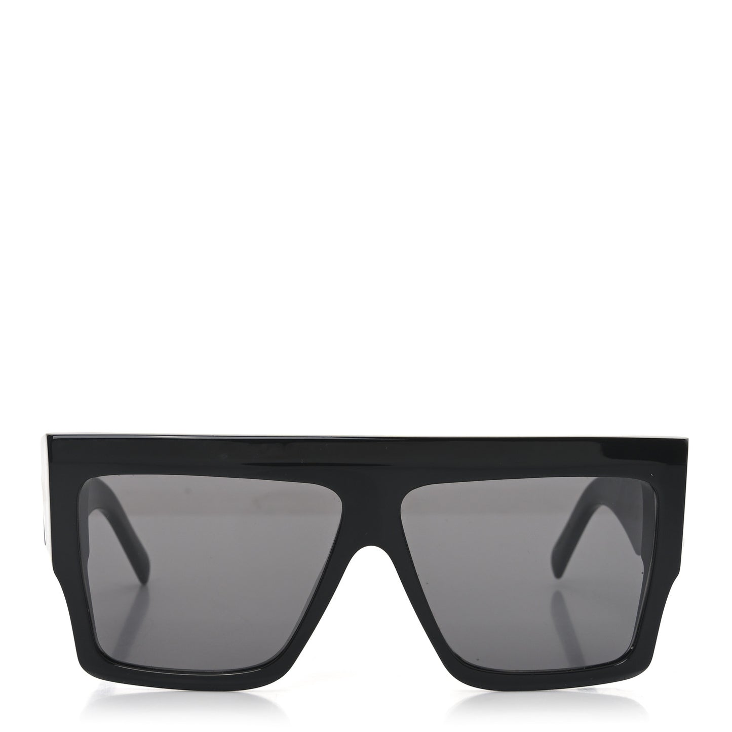 Acetate Flat Top Rectangular Sunglasses CL400921 Black
