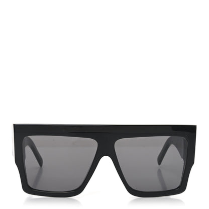 Celine Acetate Flat Top Rectangular Sunglasses CL400921 Black 2 of 7