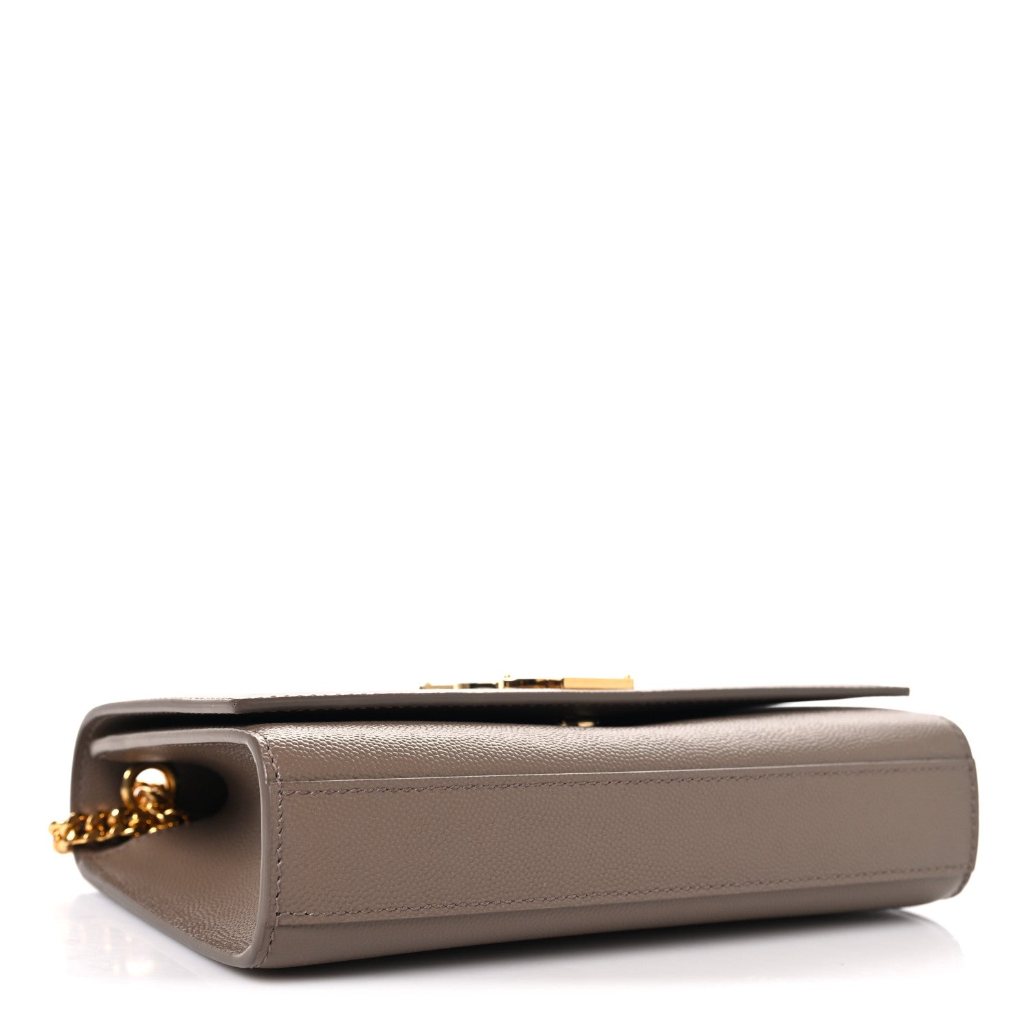 Saint Laurent Grain De Poudre Small Monogram Kate Satchel Taupe 4 of 10