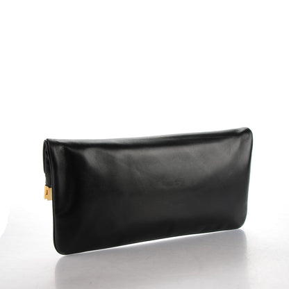 Saint Laurent Smooth Calfskin Courtney Fold-Over Clutch Black 3 of 7