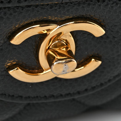 Chanel Caviar Quilted Jumbo Double Flap Black 11 of 14