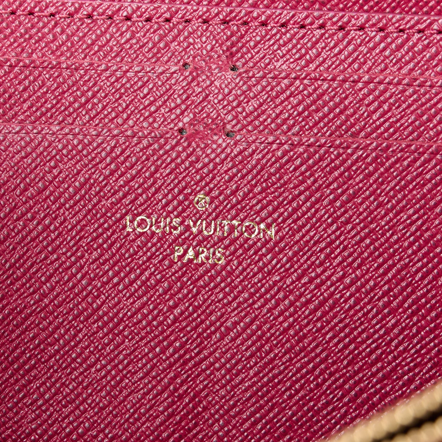 Monogram Clemence Wallet Fuchsia